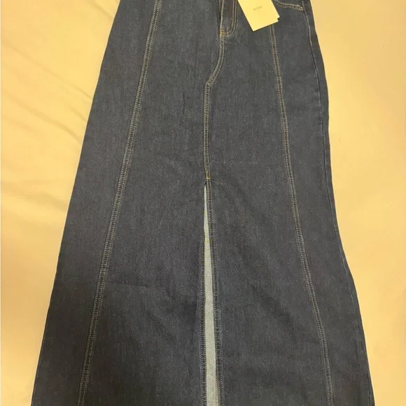 DISSH Lennon Indigo Maxi Skirt Slit in Middle💙 NWT - Picture 3 of 7